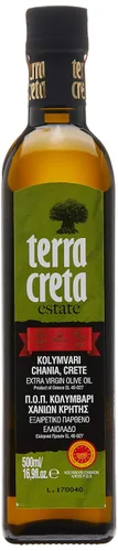 Terra Creta Denominación de Origen Protegida por Propiedades de Kolymvari en Creta, Grecia Aceite de Oliva Virgen Extra - Ganador de 9 Premios