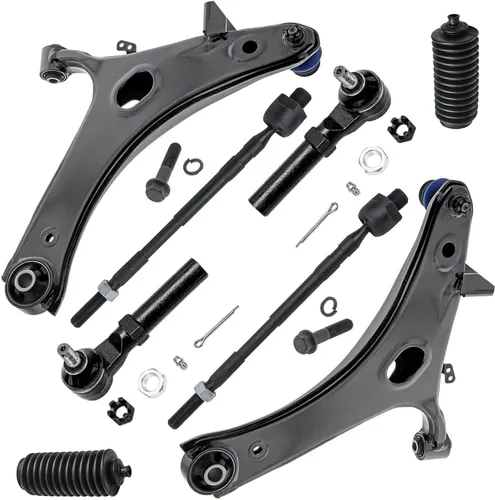 Miniatura 148 de Detroit Axle - Kit de brazos de control de extremo delantero de 8 piezas para Dodge Dakota 00-04, Durango 00-03, 4 brazos de control superior e