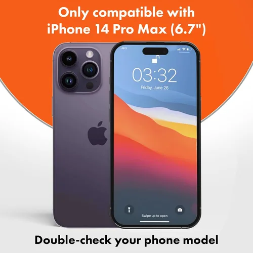 Miniatura 3 de Slapback Protector de pantalla de privacidad prémium para iPhone 14 Pro Max [2 unidades] [pantalla de 6.7 pulgadas] Anti-espía 28 grados opaca