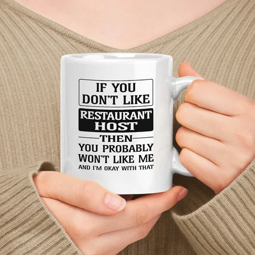 Miniatura 390 de Regalo de feliz cumpleaños para sandwichera. Taza de cerámica blanca de 11 onzas y 15 onzas con texto en inglés «If You Don't Like Me»
