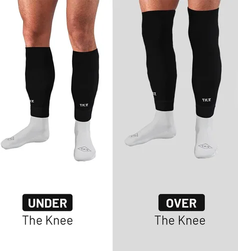 Miniatura 4 de Tekkerz Manga de pierna de más de 20 variaciones de color compatible con calcetines de agarre para fútbol, fútbol, hockey, rugby