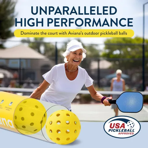 Miniatura 7 de Outdoor Pickleball Balls USAPA Approved for Tournament Play 6 12 48 Packs Durable 40-Hole Design Ideal for All Skill Levels Pickleball Accessories