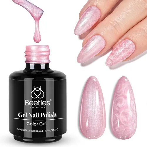 Miniatura 117 de Beetles - Esmalte de uñas de gel marrón de 0.5 onzas fluidas (15ml), esmalte de uñas de gel para remojar con lámpara LED UV, esmalte de uñas en gel
