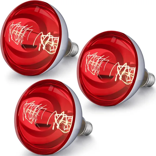Miniatura 28 de VIHOSE Paquete de 4 lámparas de calor de 125 W, 120 V, R40, bombillas incandescentes de vidrio, bombillas de calefacción incandescentes para re