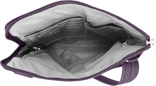 Miniatura 7 de Travelon - Bolso bandolera antirrobo clásico, doble cremallera, delgado