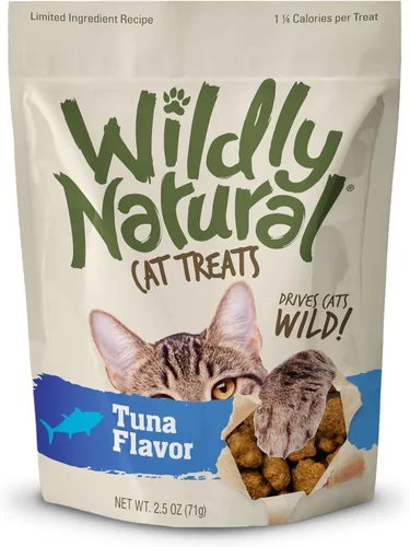 Miniatura 10 de Wildly Natural Golosinas para gatos, 2.5 onzas, sabor a salmón
