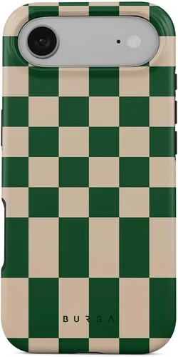 Miniatura 76 de BURGA-Funda p/teléfono compatible c/iPhone 14 Plus, carcasa rígida híbrida de 2 capas + Funda protectora de silicona, almendras latte a lunares
