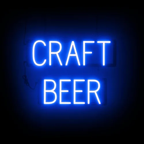 Miniatura 23 de SpellBrite Letrero de cerveza y vino Letrero de cerveza y vino neón, luz LED verde 22.0 x 15.0 pulgadas