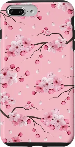 Miniatura 12 de Japanese Cherry Blossom Floral Flower Pattern Pastel Pink Case for iPhone 17