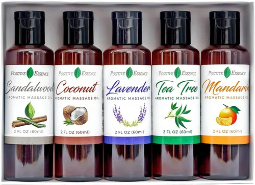Miniatura 12 de Aceite de masaje de lavanda para terapia de masaje, loción de masaje corporal; jojoba, aceite de almendras dulces para la piel, vitamina E y aceite