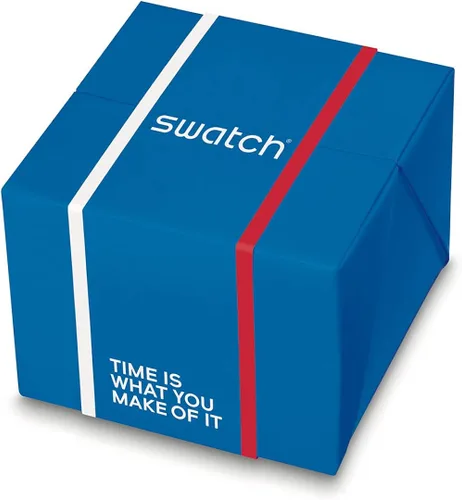 Miniatura 3 de Swatch mono de cuarzo azul esfera reloj para hombre SB03Z100, Azul, Movimiento de cuarzo