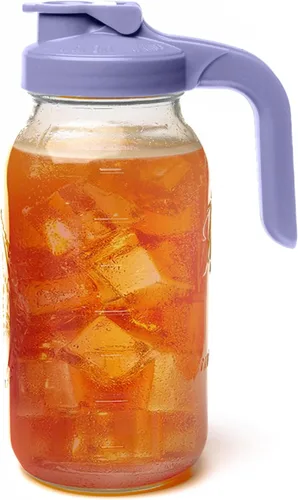 Miniatura 8 de County Line Kitchen Jarra de Vidrio Tipo Mason con Tapa - Boca Ancha, 2 Cuartos de Galón (64 oz) - Resistente, A Prueba de Fugas - Jarra para Té