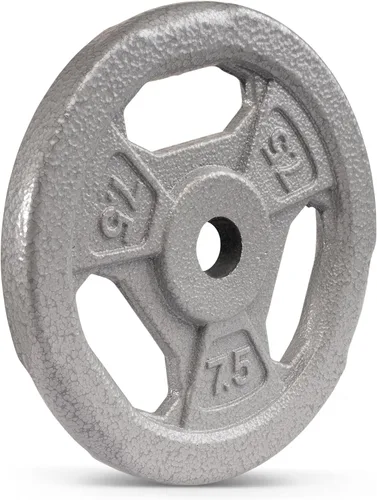 Miniatura 12 de Marcy Classic - Discos de agarre estándar de hierro fundido de 1" para entrenamiento de fuerza y levantamiento de pesas