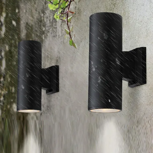 Miniatura 2 de MS-61818 - Lámpara de pared de doble cilindro impermeable arriba y abajo, lámpara de pared para exteriores, balcón, escalera, pasillo, exterior