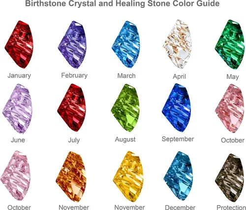 Miniatura 7 de Leafael - Aretes de piedra de piedra de forma focal con cristales de Swarovski, chapados en oro rosa de 18 quilates, tono plateado, níquel plomo