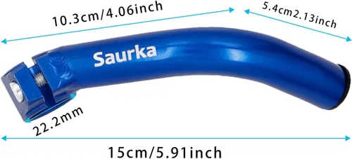 Miniatura 3 de Thinvik Acoples de Manillar para Bicicleta de Aluminio MTB, Extensión de Manillar para Bicicleta, Negro