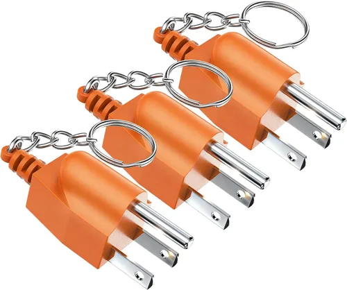 Miniatura 12 de Enchufe de conexión a tierra para generador con llavero – Adaptador portátil de unión a tierra neutra (NEMA 5-15P a 5-15R/TT-30R) para generadores