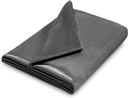Miniatura 9 de NSGZ Funda de edredón de 48 x 72 pulgadas para manta con peso, funda de manta de satén con peso extraíble y sedosa con 8 lazos y cierre seguro