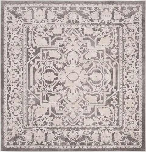 Miniatura 23 de Safavieh Reflection Collection RFT665C - Alfombra de 8 x 10 pies, gris claro y crema, bohemio, desgastado, no se desprende, de fácil cuidado