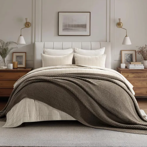 Miniatura 17 de EVERGRACEHOME Manta de punto de chenilla gruesa para sofá, suaves y lujosas mantas de punto con punto musgo para cama, acogedoras mantas decorativas
