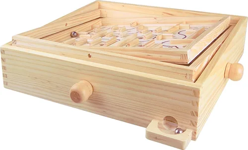 Miniatura 3 de Tobar Laberinto de madera laberinto de mármol, marrón