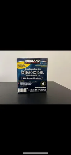 Miniatura 4 de Kirkland minoxidil 5% extra de fuerza, recrecimiento del cabello para hombres, suministro para 12 meses (tamaño económica)