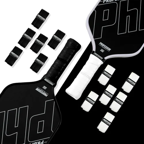 Miniatura 2 de Professor P-Tac Pickleball Paddle Overgrip – Cinta de agarre máxima adherente que absorbe la humedad para paletas de pickleball en paquetes de 6