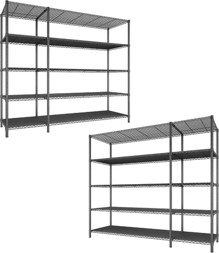 Miniatura 11 de Romorgniz - Estantes de almacenamiento, 1120 cargas resistentes y en forma de L, para cocina 4 Tier shelf 52.4" W,Waterproof &