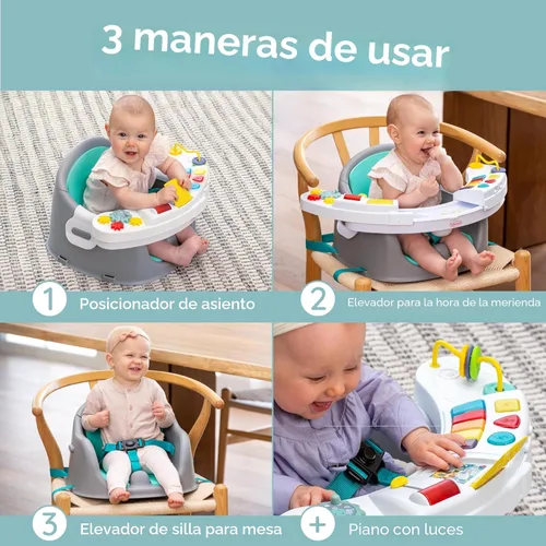Miniatura 2 de Infantino Asiento y elevador de descubrimiento 3 en 1, con música y luces, asiento elevador para niños pequeños para mesa de comedor o silla