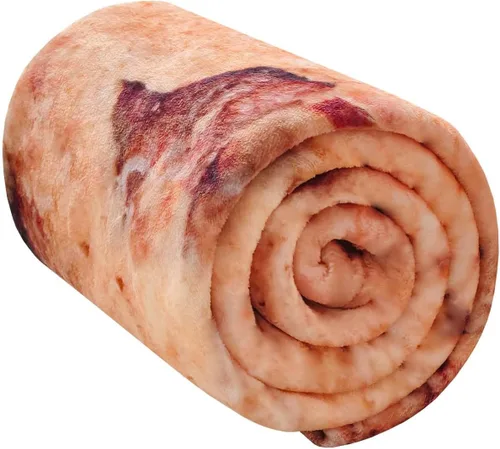 Miniatura 7 de Vessia Manta gigante de galletas, manta de comida divertida realista para adultos y niños, manta de galletas de chocolate suave de 300 GSM