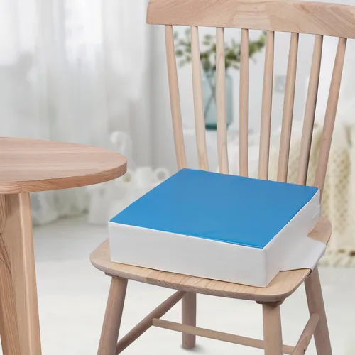 Miniatura 6 de Asiento elevador para mesa de comedor, impermeable, de poliuretano, lavable, grueso, asiento elevador para niños pequeños Azul