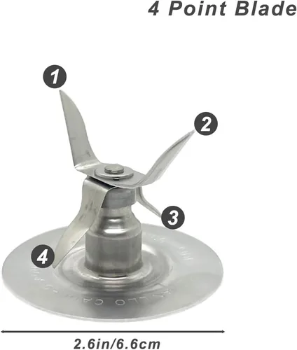 Miniatura 2 de Para Oster Blender Piezas de Repuesto Blender Ice Blade con Cuatro Juntas de Junta de Junta de Junta de Junta de Junta de Goma Kit de Actualización