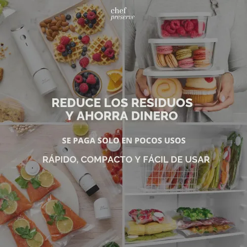 Miniatura 8 de Máquina Selladora al Vacío Compacta Chef Preserve para Alimentos