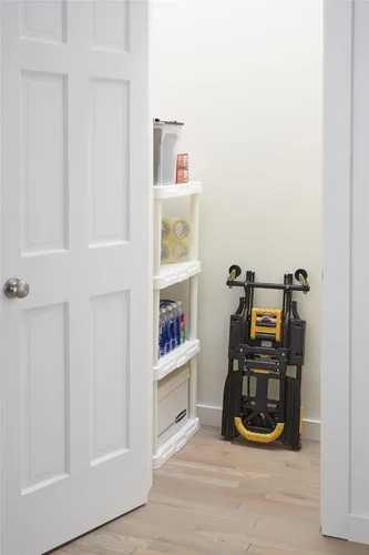 Miniatura 3 de COSCO 12225YGB1E Camión de mano plegable 2 en 1, capacidad de 300 libras, multiposición con mango extensible, negro/amarillo