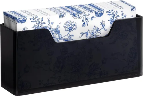 Miniatura 16 de Kordory Servilletero de Servilletas de Cóctel Acrílico para Mesa, para Servilletas de 5 x 5 Pulgadas, Soporte Moderno Vertical de Servilletas