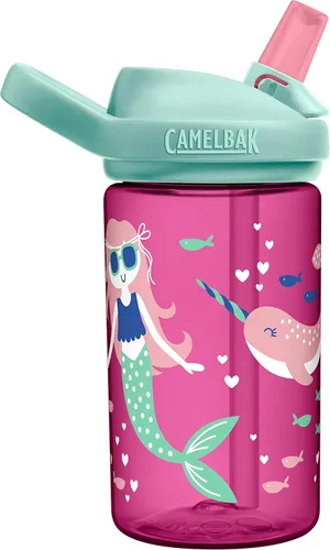 Miniatura 29 de CamelBak Eddy+ Kids Water Bottle with Bite Valve Straw, Leak‑Resistant Easy‑Sip Design for Everyday Hydration, 14oz Kids Animales de la selva