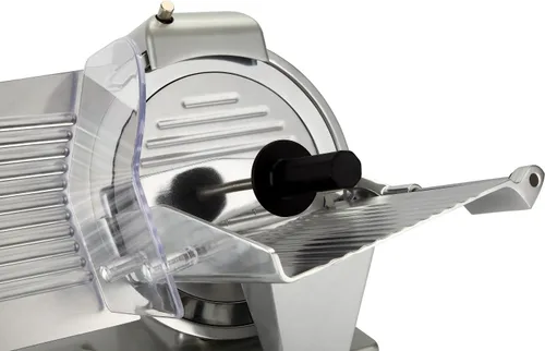 Miniatura 2 de BESWOOD Rebanadora eléctrica premium de 10 pulgadas para queso o fiambre con hoja de acero al carbono cromado para uso comercial y del hogar, usa