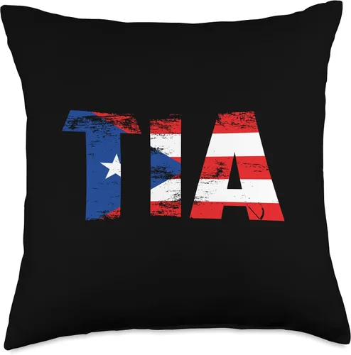 Miniatura 4 de Puerto Rico Flag Shirt Gifts For Men Women Kids Tia Rico Flag Pride Día de la Madre Puertorriqueña - Almohada de 16 x 16 pulgadas, multicolor
