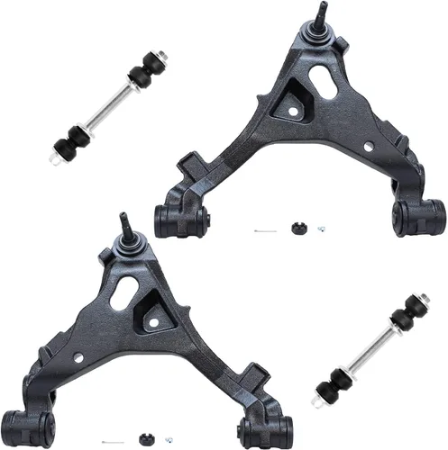 Miniatura 145 de Detroit Axle - Brazos de control superiores traseros para Chrysler 300 Dodge Challenger Charger Magnum, reemplazo del conjunto de brazos de control