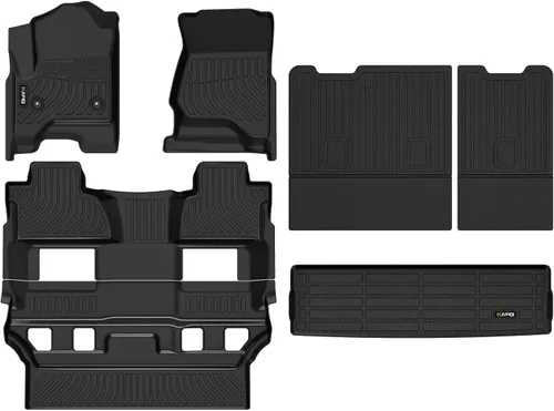 Miniatura 41 de HAFIDI® - Tapetes para auto con almacenamiento debajo del asiento, para todo clima, antideslizantes, de elastómero termoplástico, para la primera