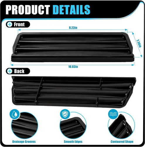 Miniatura 4 de 2206670B Rejilla de rebosadero para dispensador Compatible con refrigerador Whirlpool Kenmore WP2206670B AP6006547 W10171993 PS11739623 W10189532