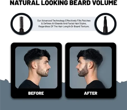 Miniatura 2 de VOID Homme Kit de lápiz de relleno instantáneo para barba más completa e impermeable (marrón claro)