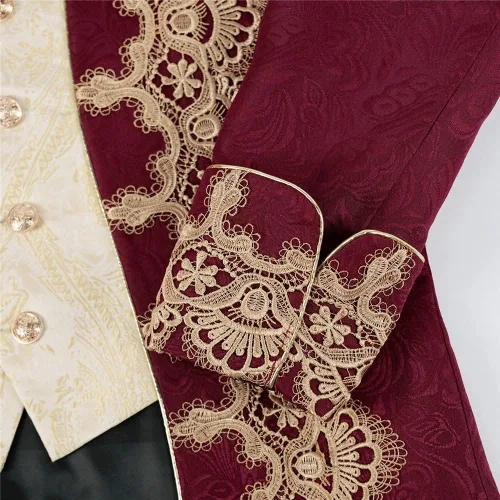 Miniatura 6 de Crubelon Chaqueta medieval steampunk para hombre, estilo gótico, victoriano, uniforme
