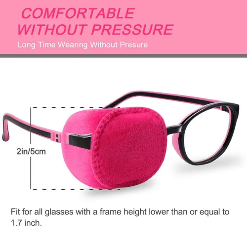 Miniatura 6 de 4 paquetes de parches para ojos para niños, niñas y niños, parche para ojo derecho e izquierdo para gafas, parche para ojo perezoso para niños