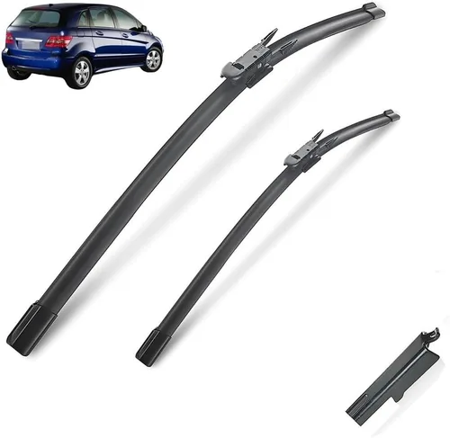 Limpiaparabrisas compatible con Mercedes Benz Clase B W245 2005-2011 B Klasse Sport Parabrisas delantero y trasero B200 B180 B160 B170 2006 (color: