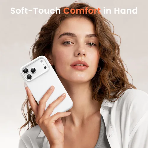 Miniatura 583 de GONEZ Funda de silicona para iPhone 15 Pro Max, compatible con Magsafe, protector de cámara + protector de pantalla, forro de microfibra suave