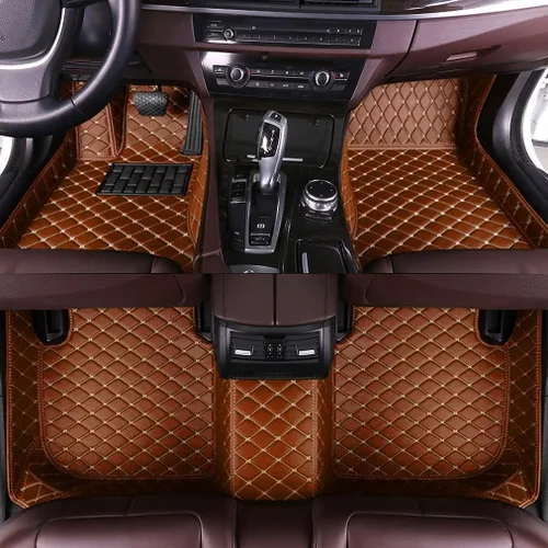 Miniatura 23 de Alfombrillas personalizadas para automóvil, cobertura completa 3D, protección para todo tipo de clima, de cuero, para piso delantero y trasero