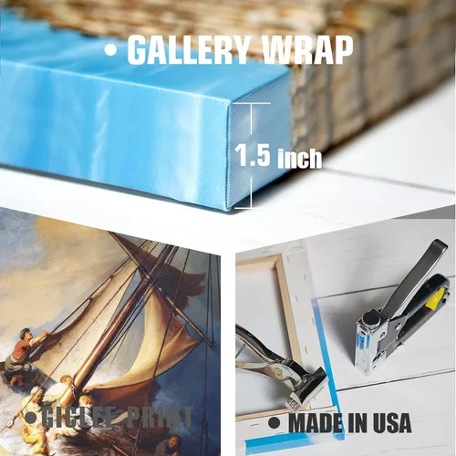 Miniatura 466 de A&T ARTWORK Campo de trigo con cipreses de Van Gogh Las reproducciones de arte clásico mundial, impresiones en lienzo giclée para decoración