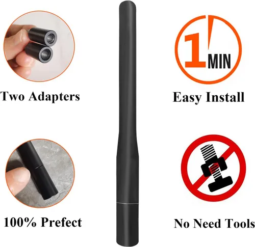 Miniatura 2 de Antena de radio de aluminio de 4 pulgadas para Nissan Titan (2004-2018), reemplazo del mástil de antena Nissan Titan