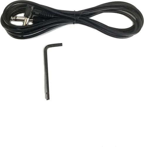 Miniatura 5 de Guitarra eléctrica de 6 cuerdas estilo metal pesado para diestros de tamaño completo, cuerpo de madera maciza y perno en el cuello, cable y llave